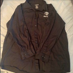 Official Jagermeister Alcohol Long Sleeve Button Shirt Men Large